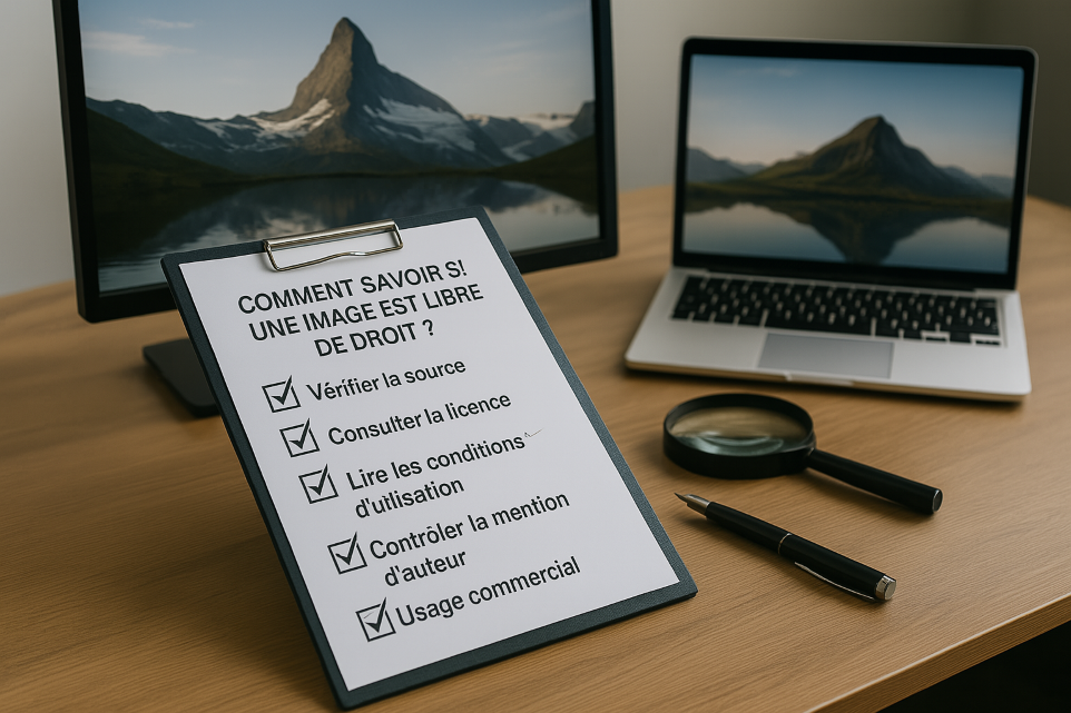 Comment savoir si une image est libre de droit – checklist vérification complète