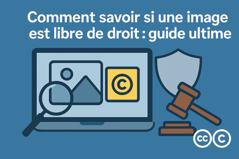 Comment savoir si une image est libre de droit : guide ultime avec loupe et gavel